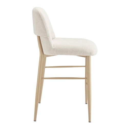 Beige Elara Upholstered Bar Stools
