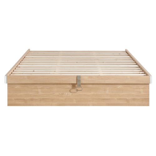 Natural Merlin Gas Lift Storage Bed Frame