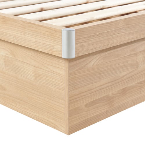 Natural Merlin Gas Lift Storage Bed Frame