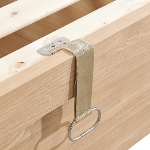Natural Merlin Gas Lift Storage Bed Frame