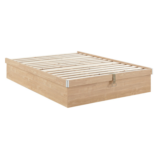 Natural Merlin Gas Lift Storage Bed Frame
