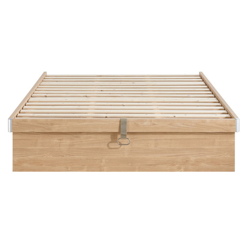 Natural Merlin Gas Lift Storage Bed Frame