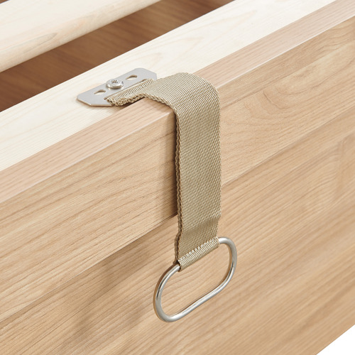 Natural Merlin Gas Lift Storage Bed Frame