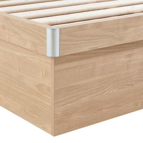 Natural Merlin Gas Lift Storage Bed Frame