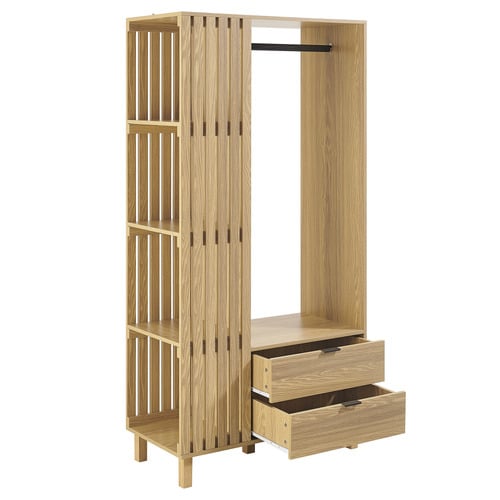 Anela 2 Drawer 3 Shelf Wardrobe
