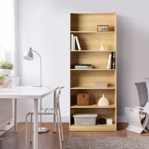 Belle-78cm-6-Tier-Bookcase