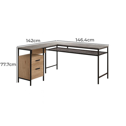 Sabrina L-Shaped Desk