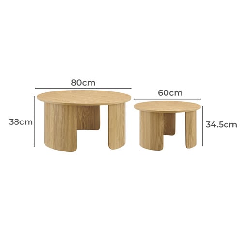 2 Piece Camilla Nesting Coffee Table Set