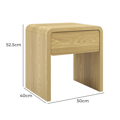 Mina 1 Drawer Bedside Table