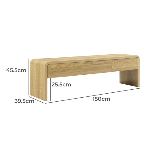 Mina 3 Drawer Entertainment Unit