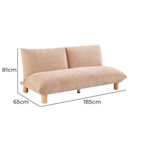 Mitch 2 Seater Double Chenille Sofa Bed