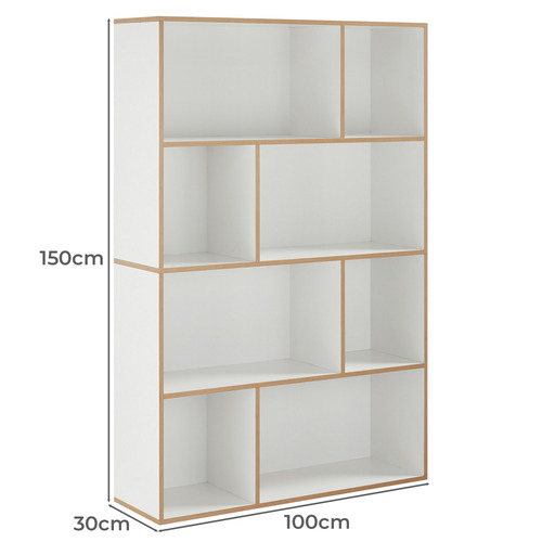 Preston 8 Shelf Bookcase