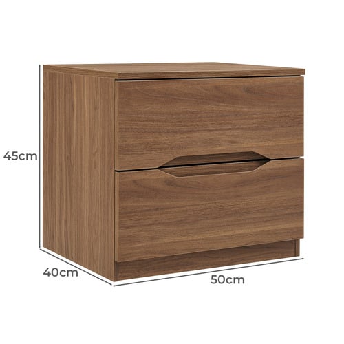 Marilyn 2 Drawer Bedside Table