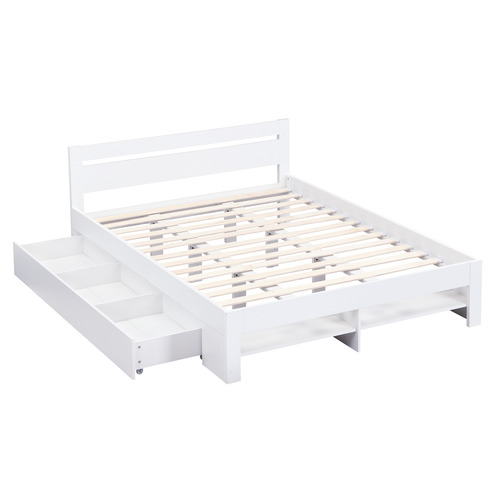 Eira Bed Frame with Pull Out Drawers