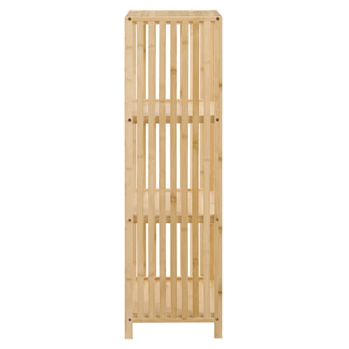 Mirella 3 Tier Bamboo Wood  Shelving Unit