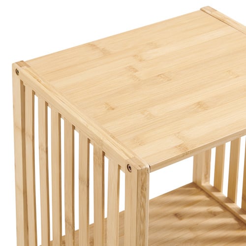 Mirella 3 Tier Bamboo Wood  Shelving Unit