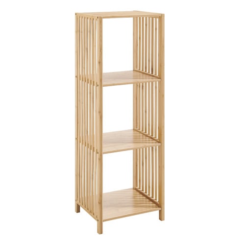 Mirella 3 Tier Bamboo Wood  Shelving Unit