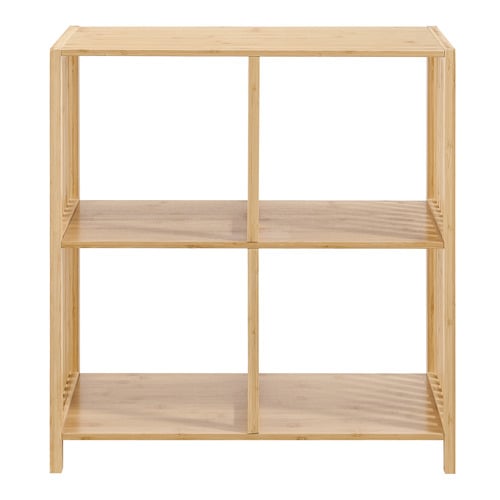 Mirella Bamboo Wood Shelving Unit