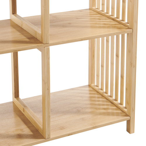 Mirella Bamboo Wood Shelving Unit