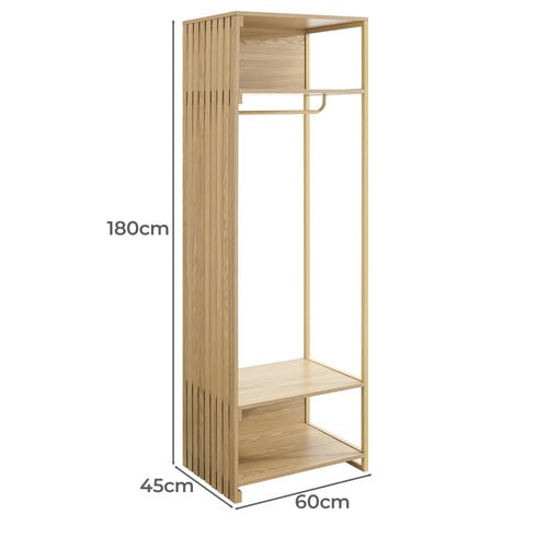 Anela Clothing Rack with Shelves