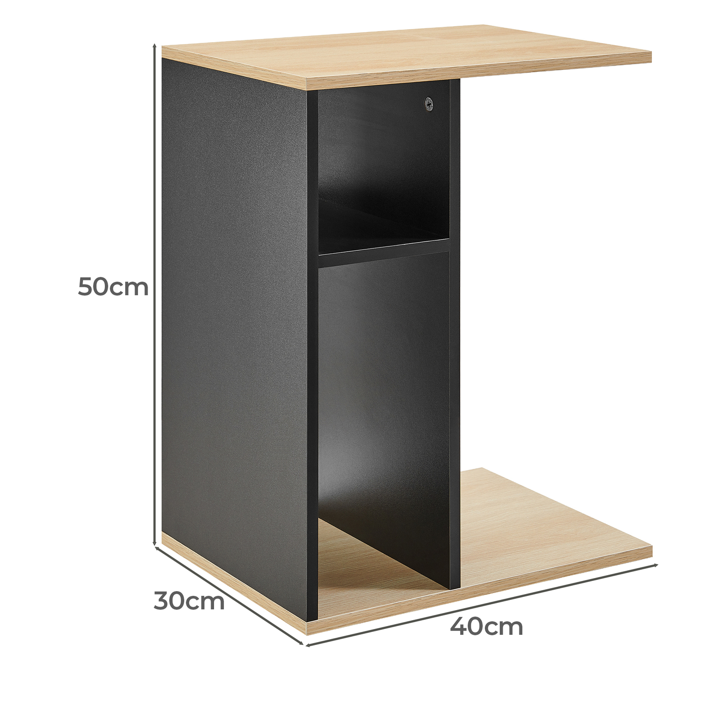 Arvid C-Shaped Side Table