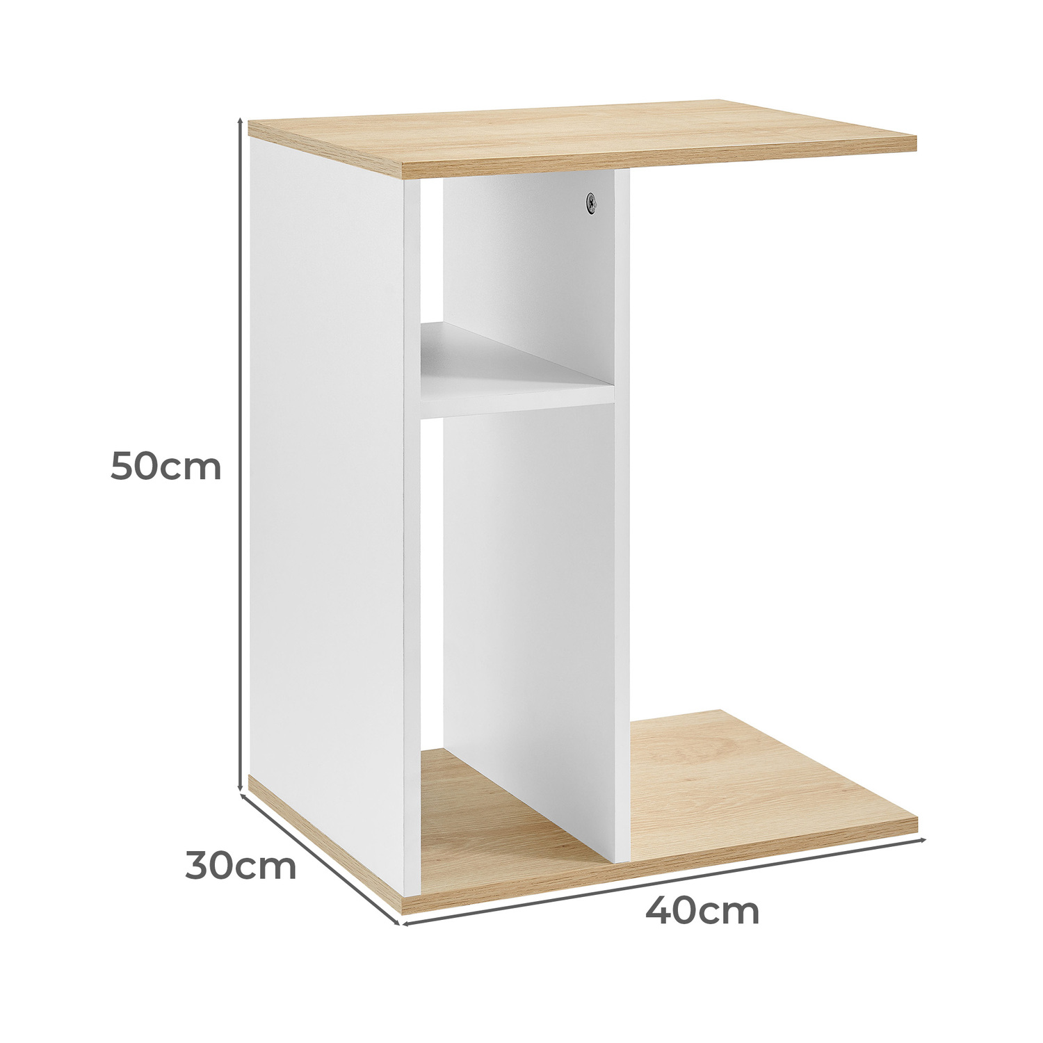 Arvid C-Shaped Side Table