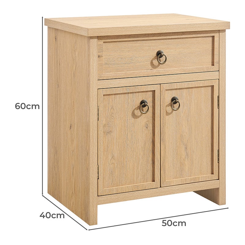 Berryl 2 Door Bedside Table