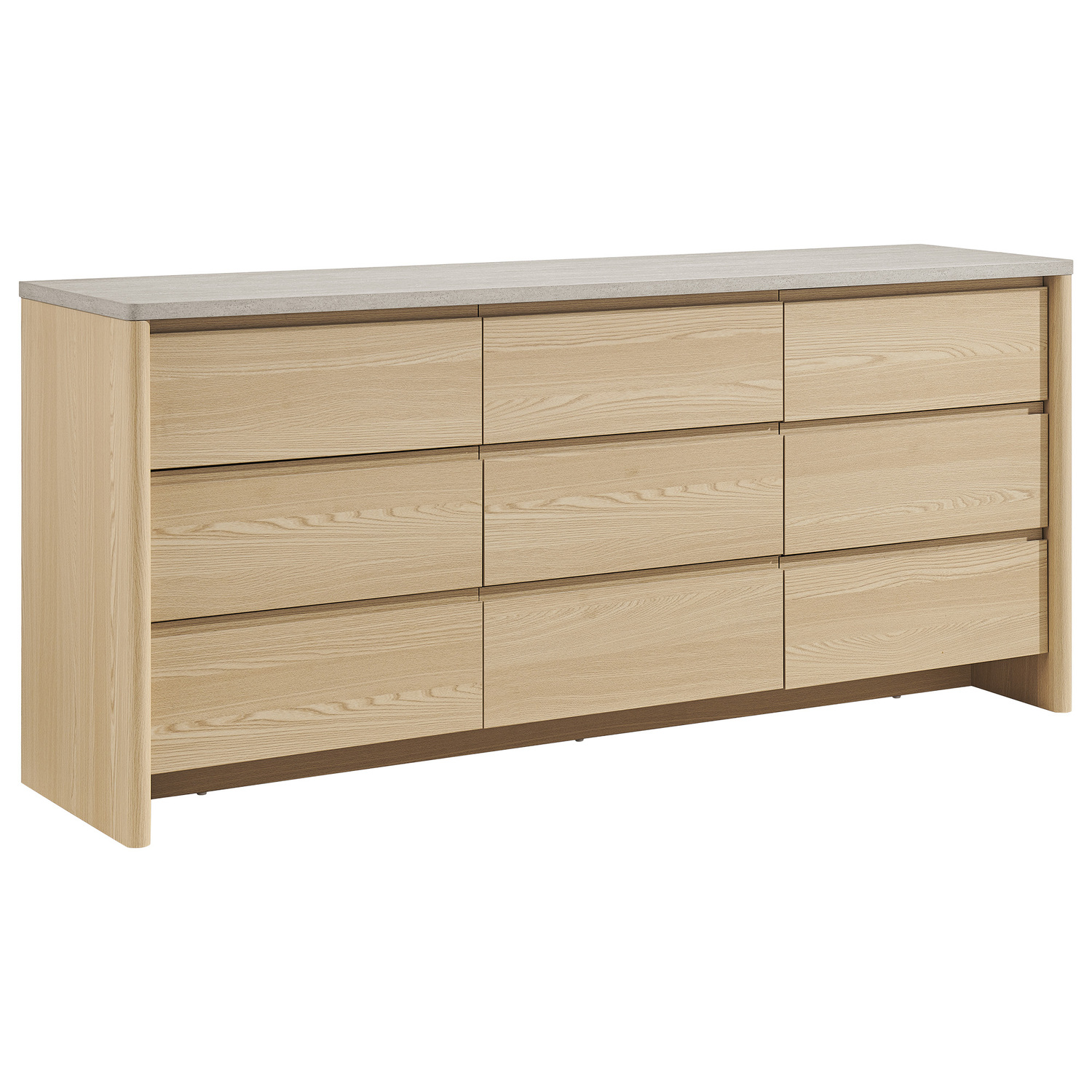 Natural Lenore 9 Drawer Chest