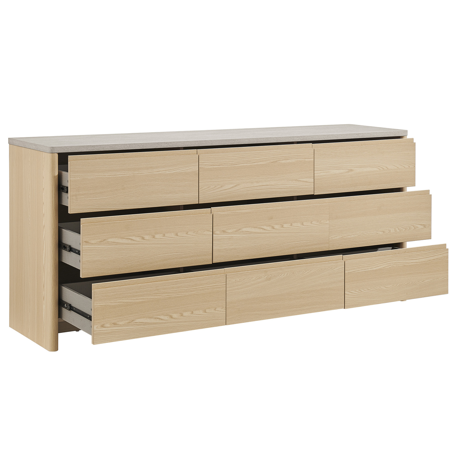 Natural Lenore 9 Drawer Chest