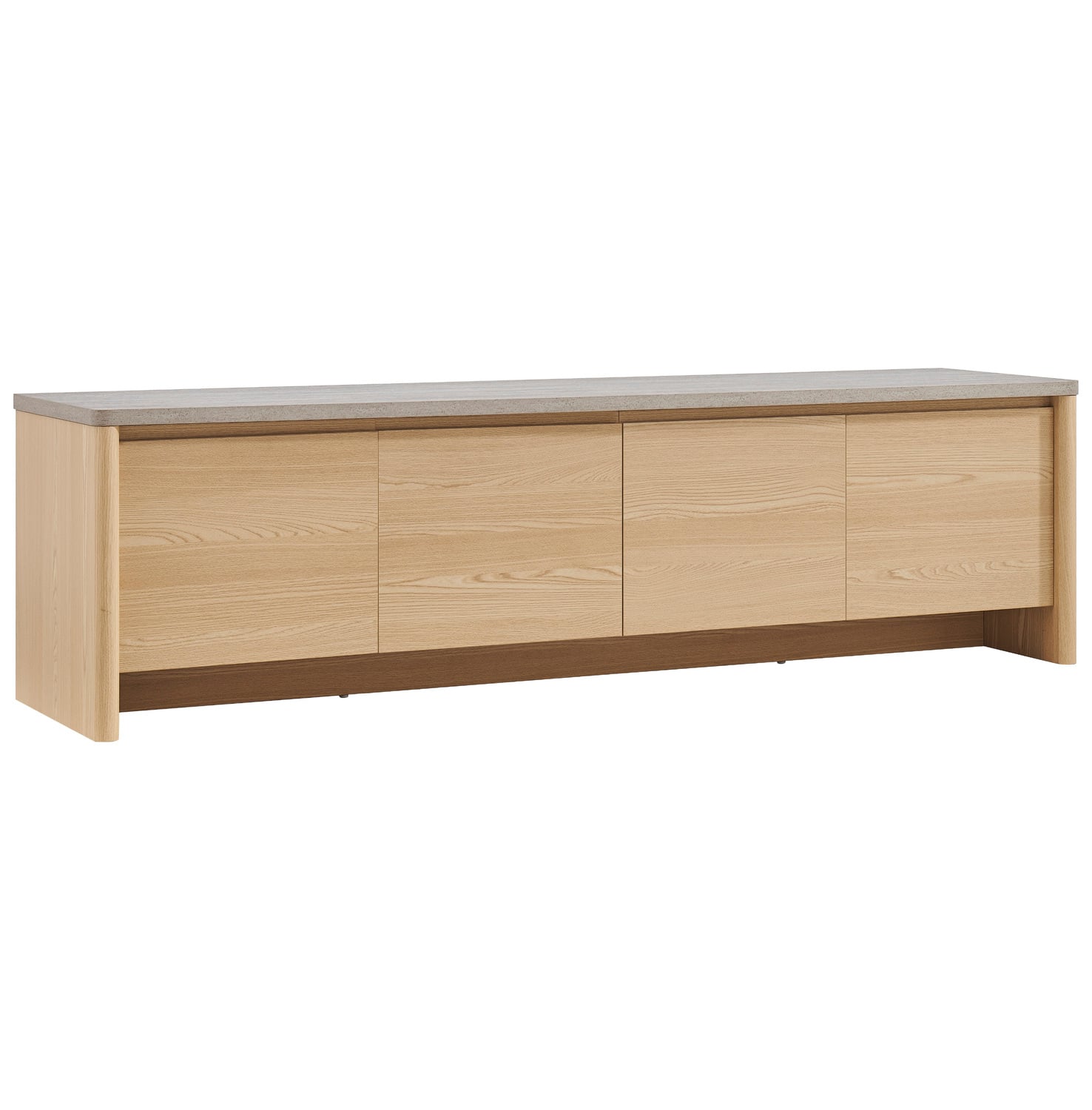 Natural Lenore 4 Door TV Unit