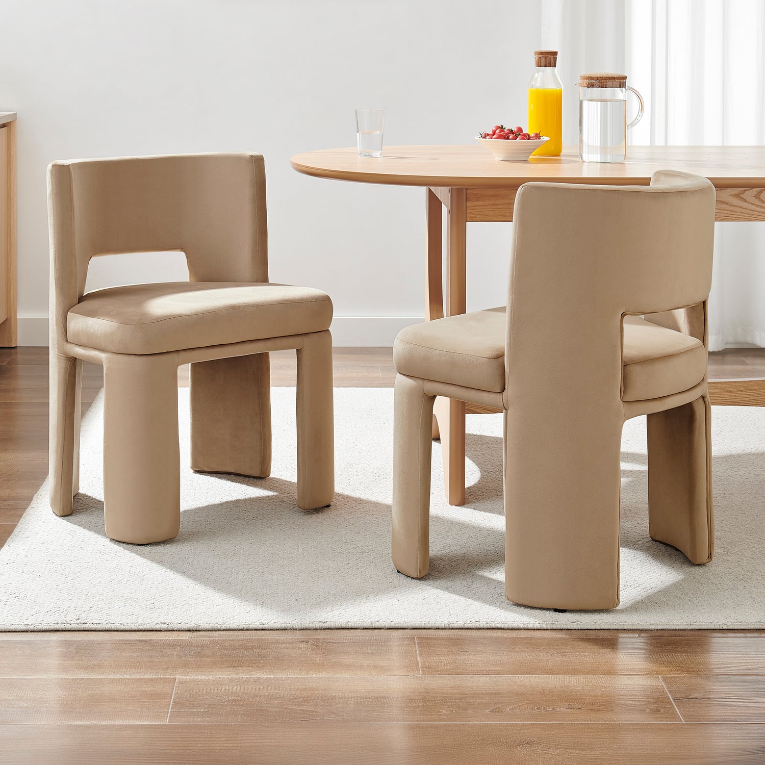 Astrid Faux Suede Dining Chairs