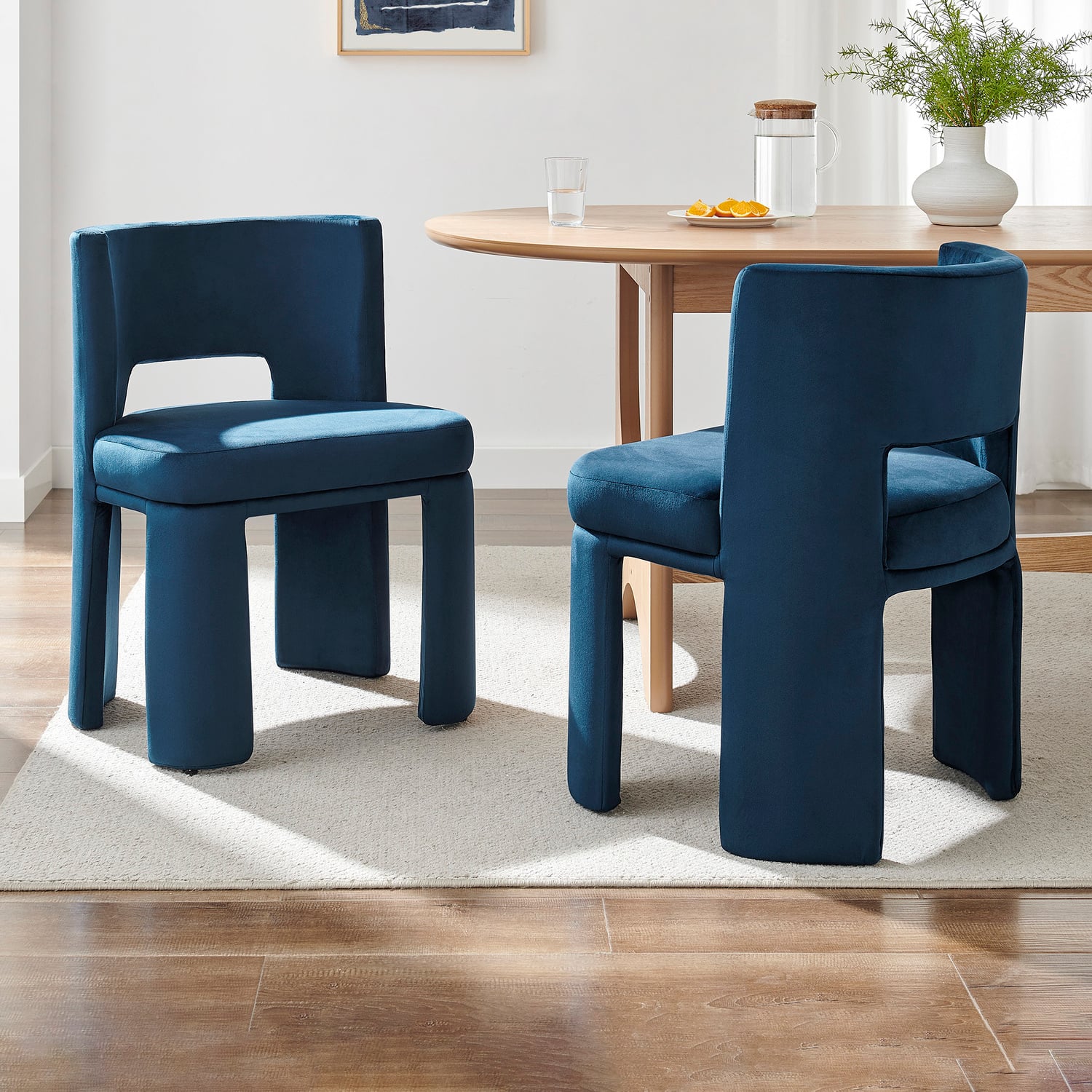 Astrid Faux Suede Dining Chairs