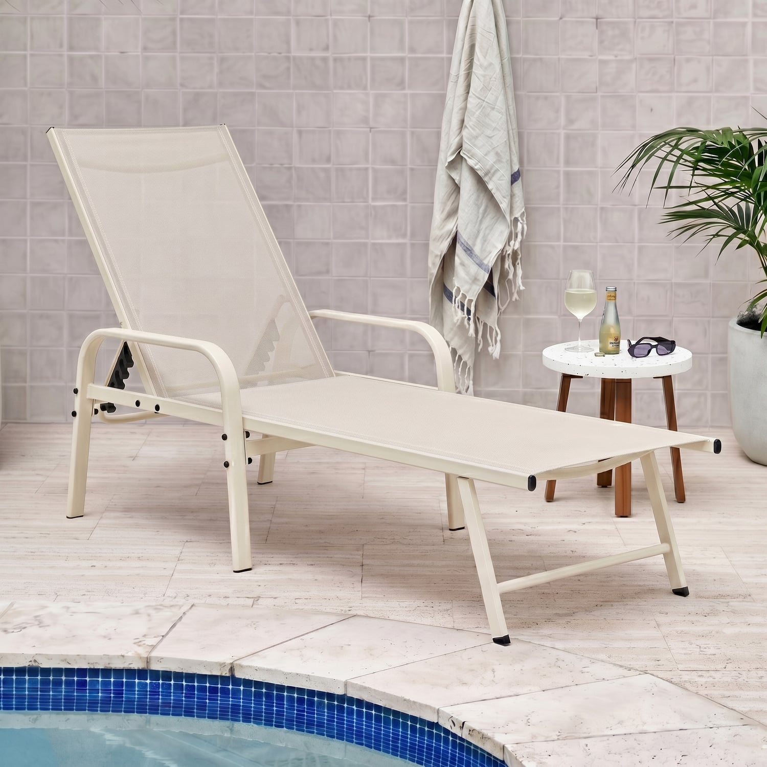 Kagan Steel Sun Lounger