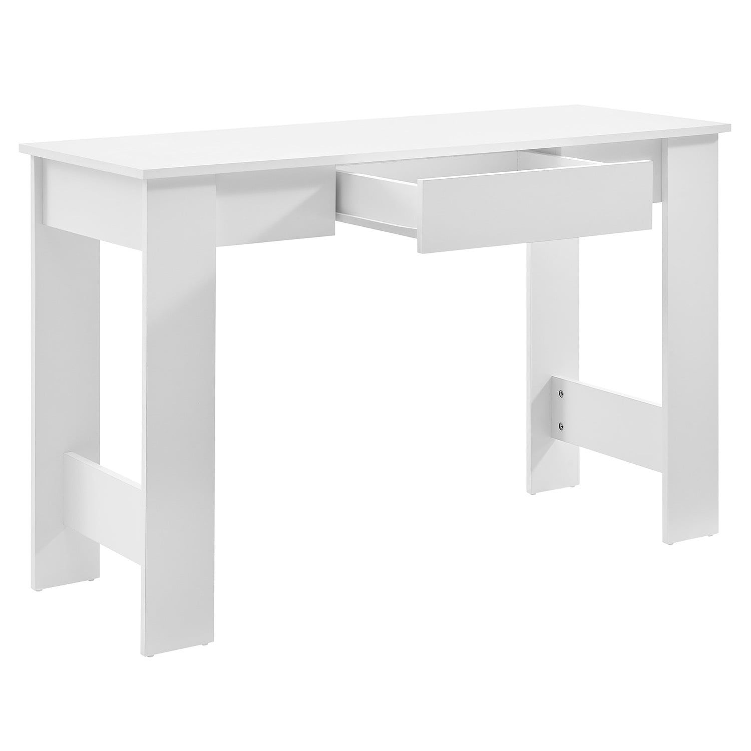 White Elise 1 Drawer Desk