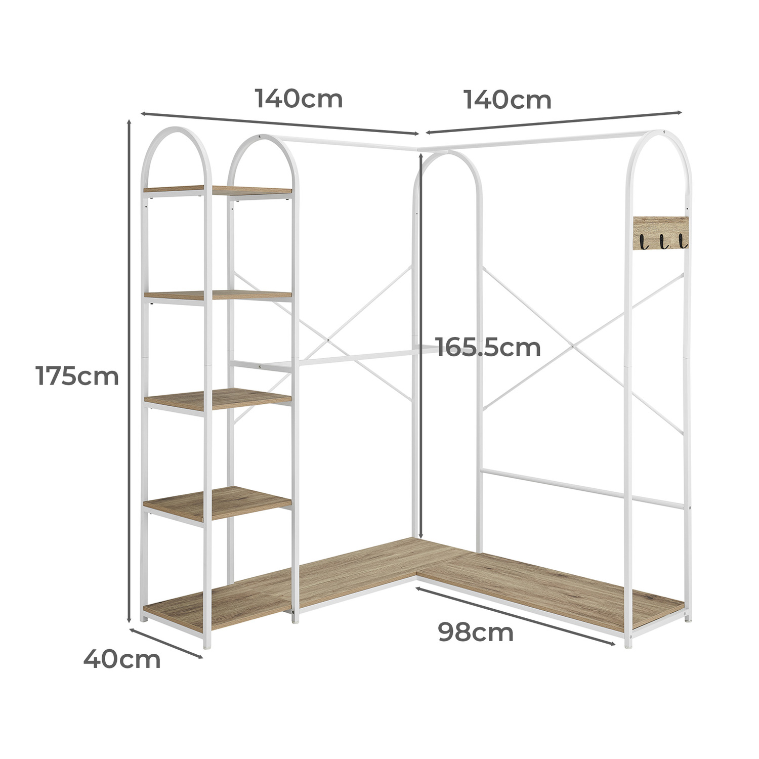 Lewis Arched Clothing Rack