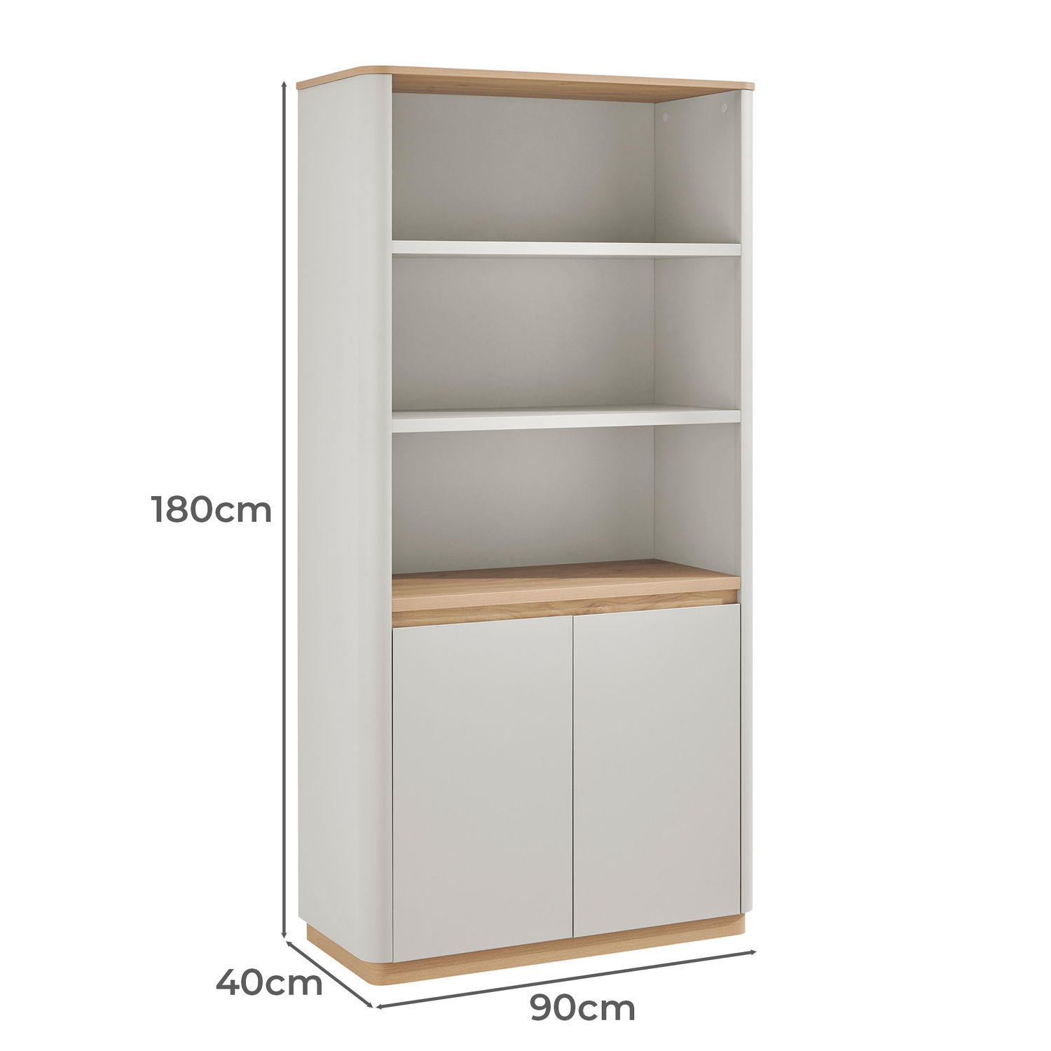 Grey Zosia Bookcase