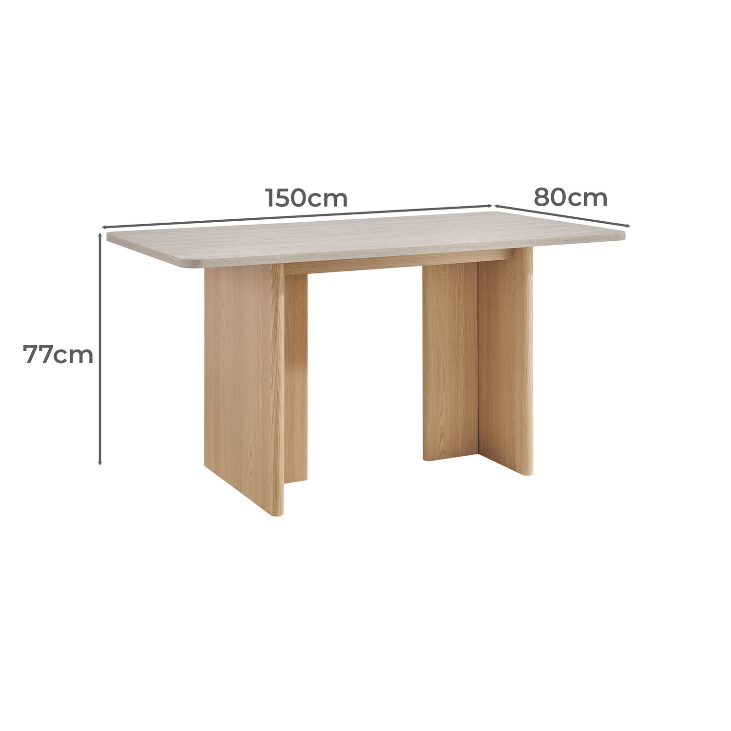Natural Lenore Dining Table