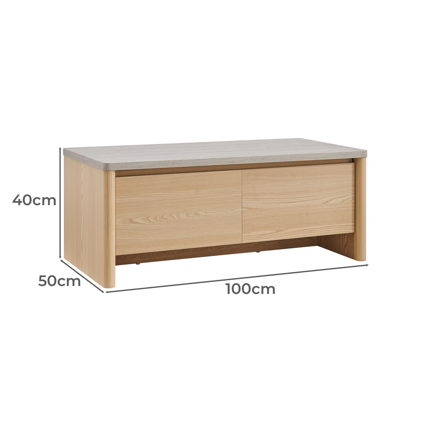 Natural Lenore Coffee Table