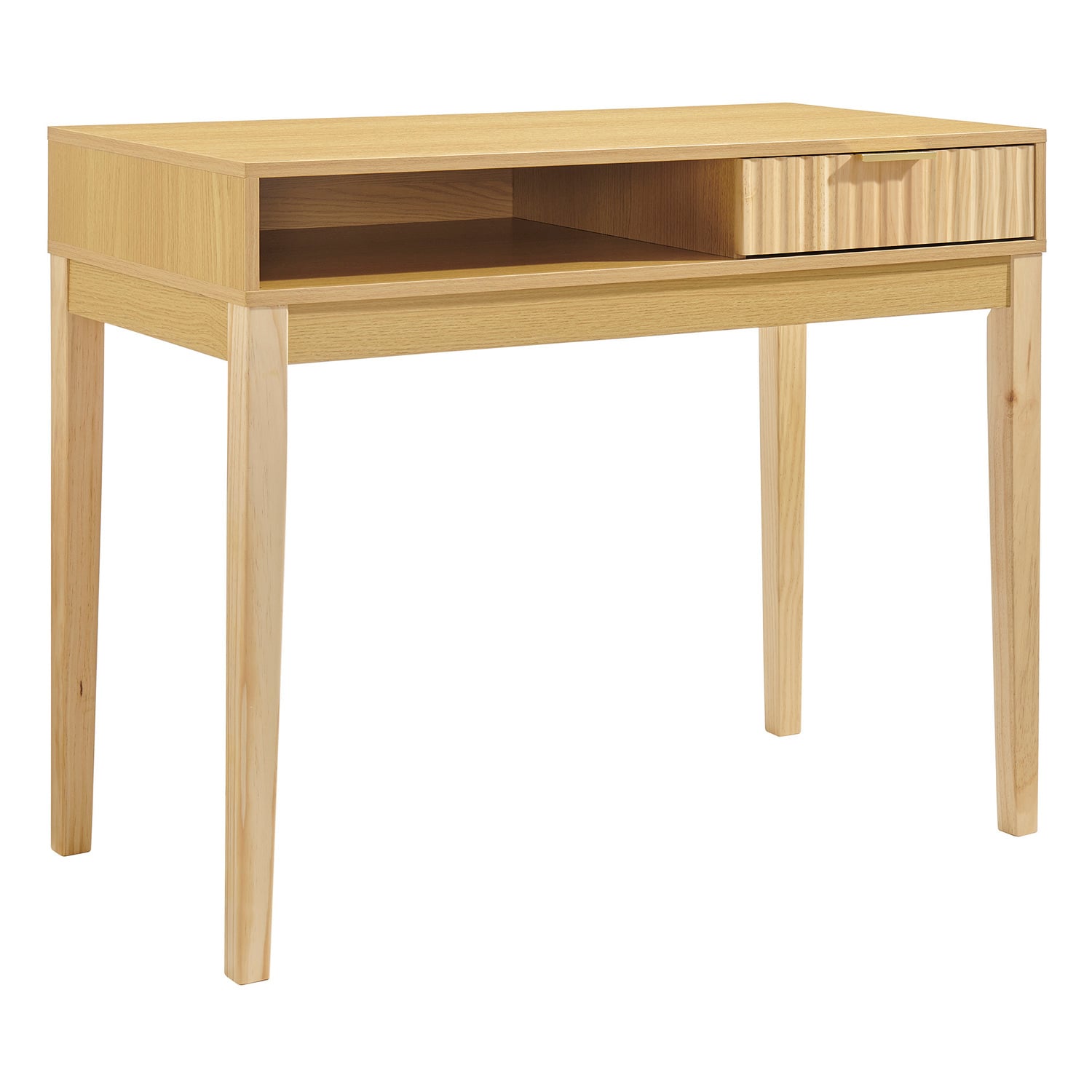 Mossveil Pine Wood Desk
