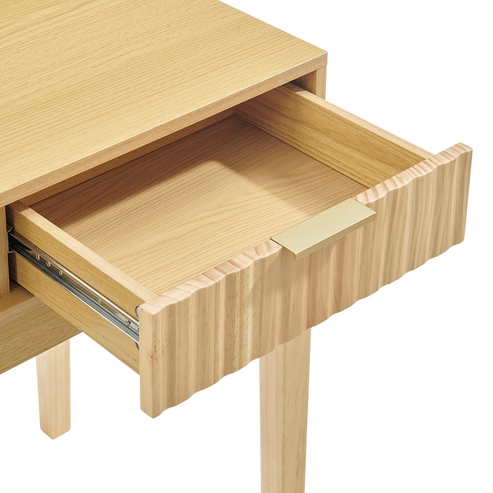 Mossveil Pine Wood Study Desk