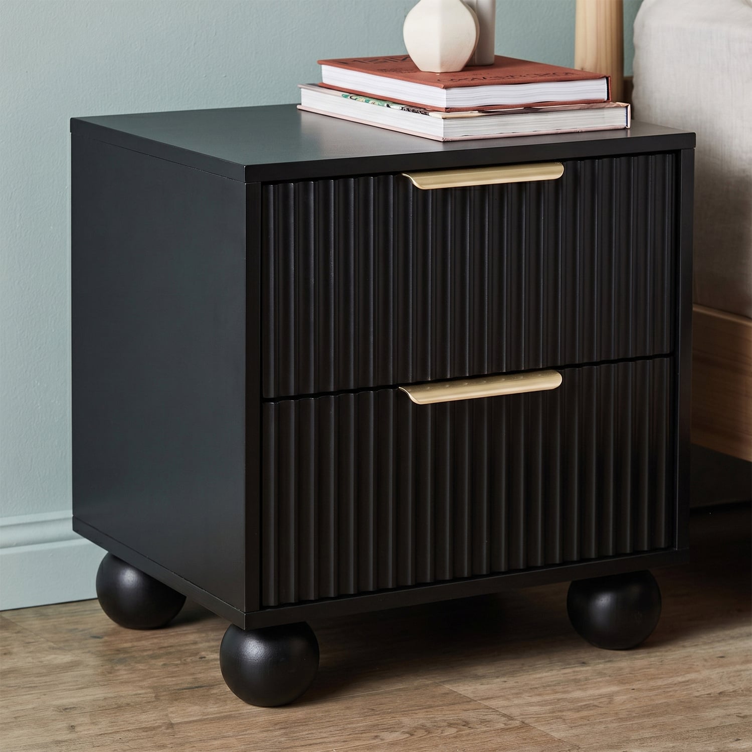 Leanne 2 Drawer Bedside Table