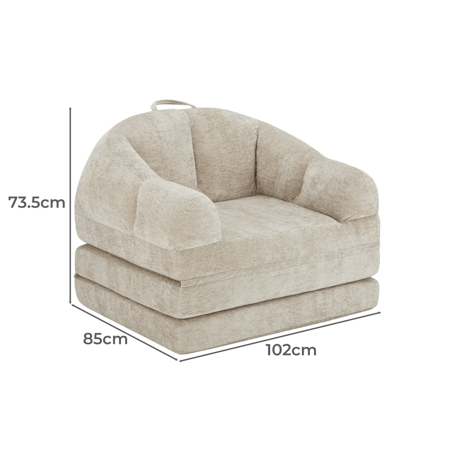 Drima Single Fold Out Sofa Bed