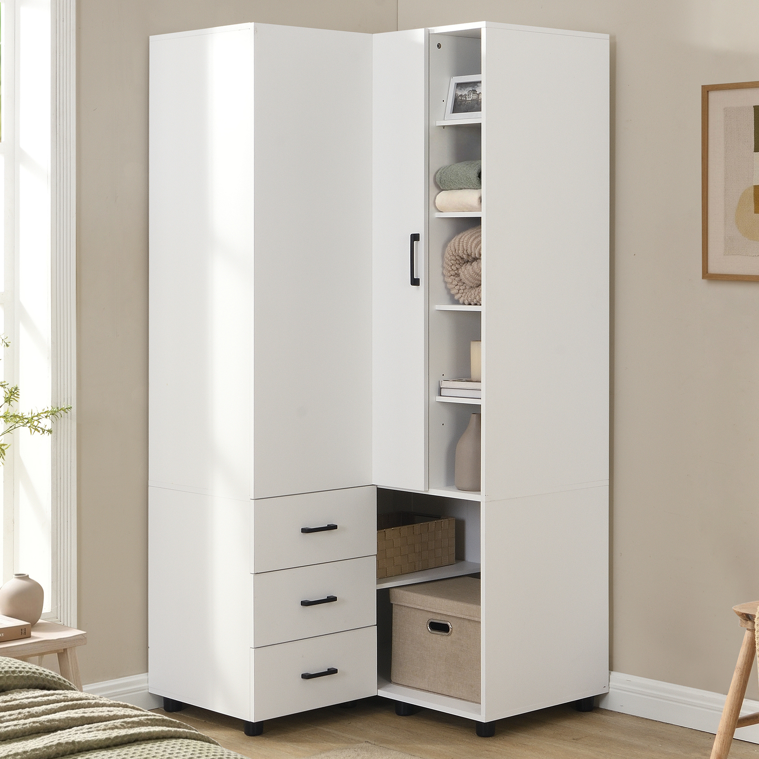Edna 3 Drawer Wardrobe