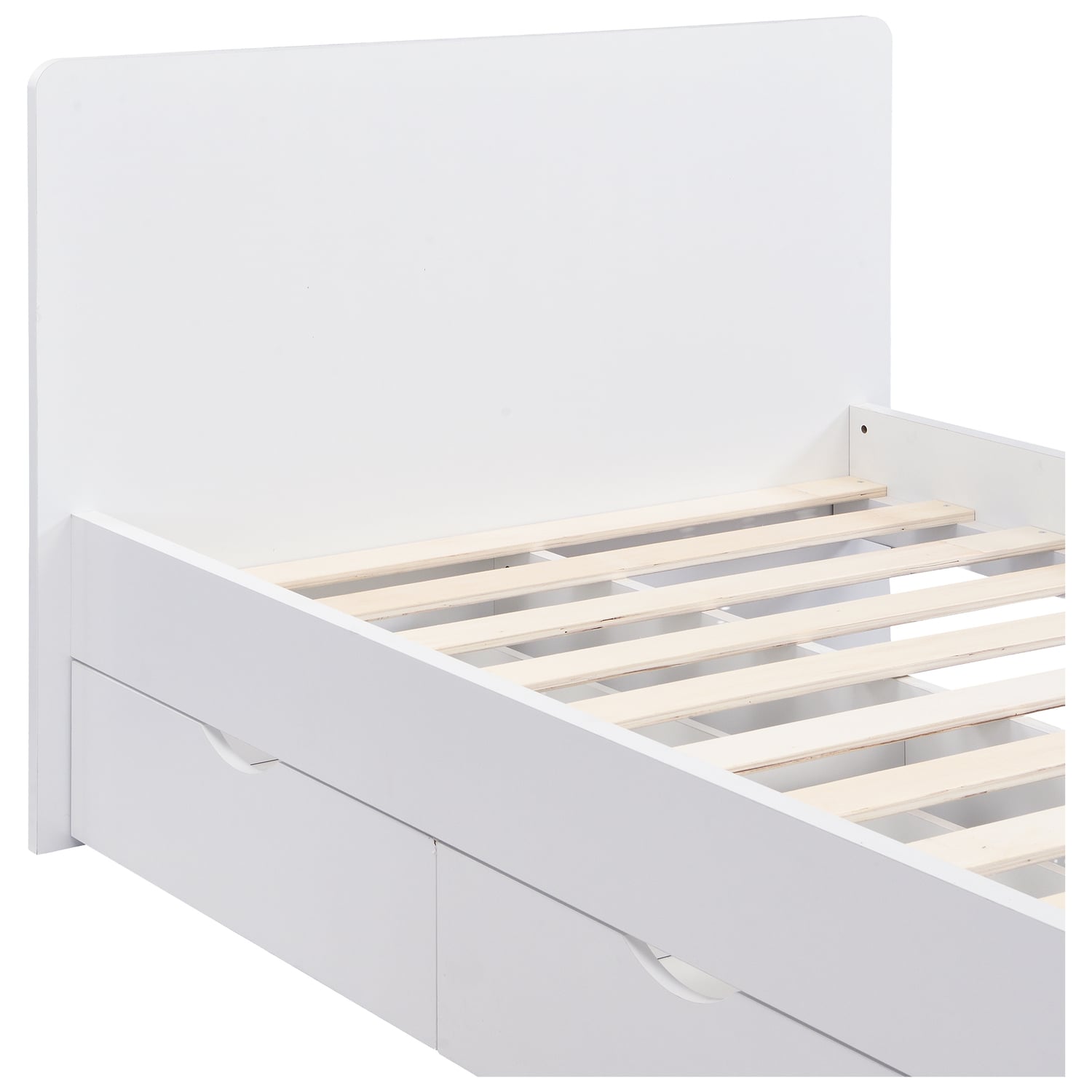 Alena Single Bed Frame with Underbed Drawers
