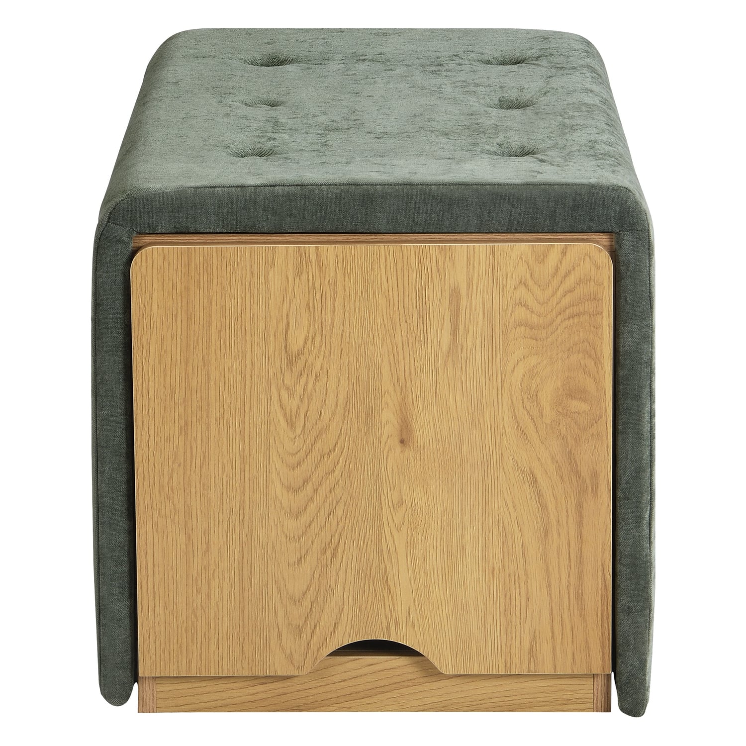 81cm Otway Chenille Storage Ottoman