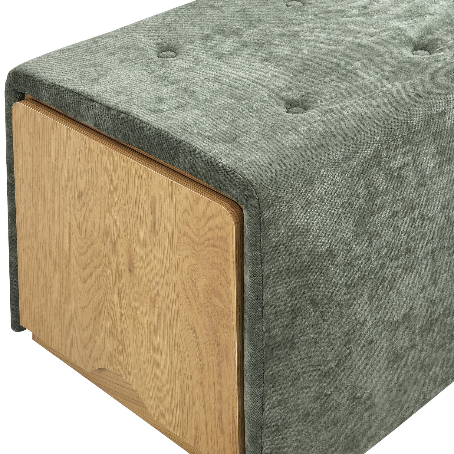 81cm Otway Chenille Storage Ottoman