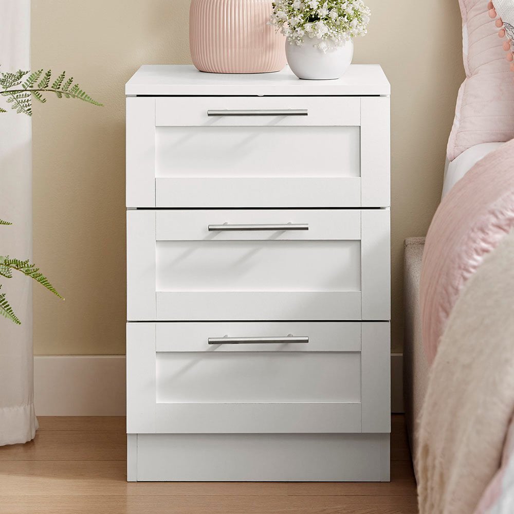 Morana 3 Drawer Bedside Table