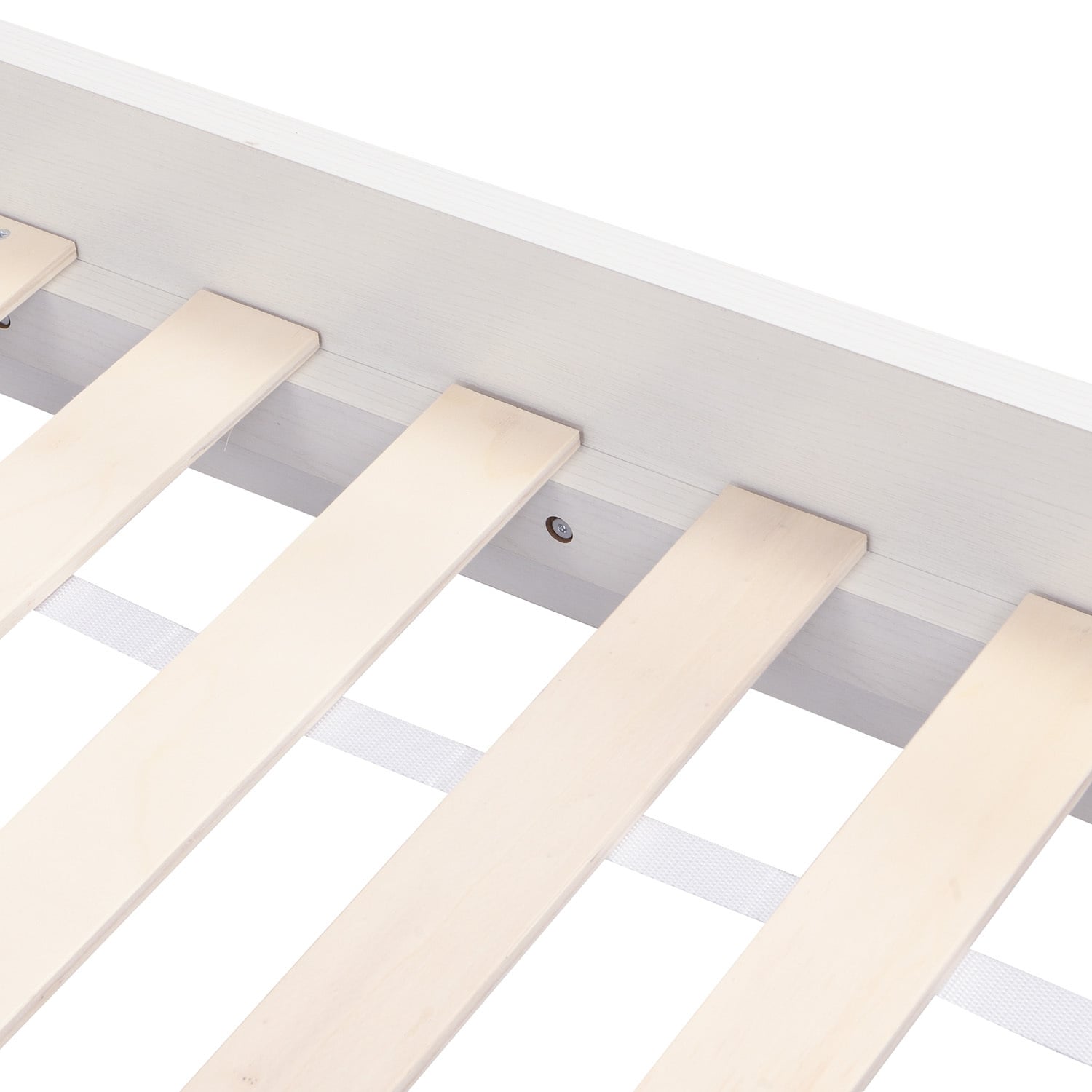White Alyvia Queen Bed Frame