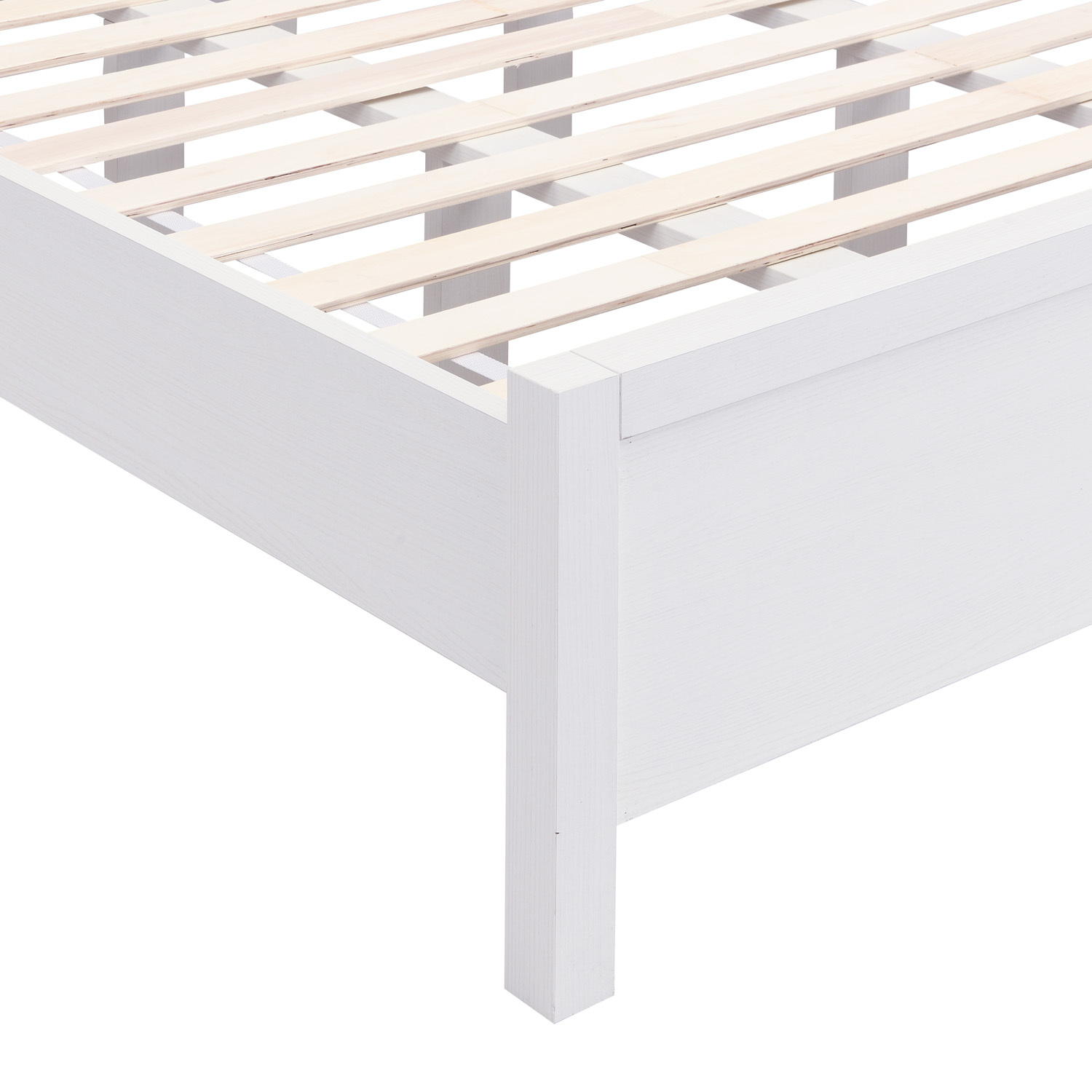 White Alyvia Queen Bed Frame