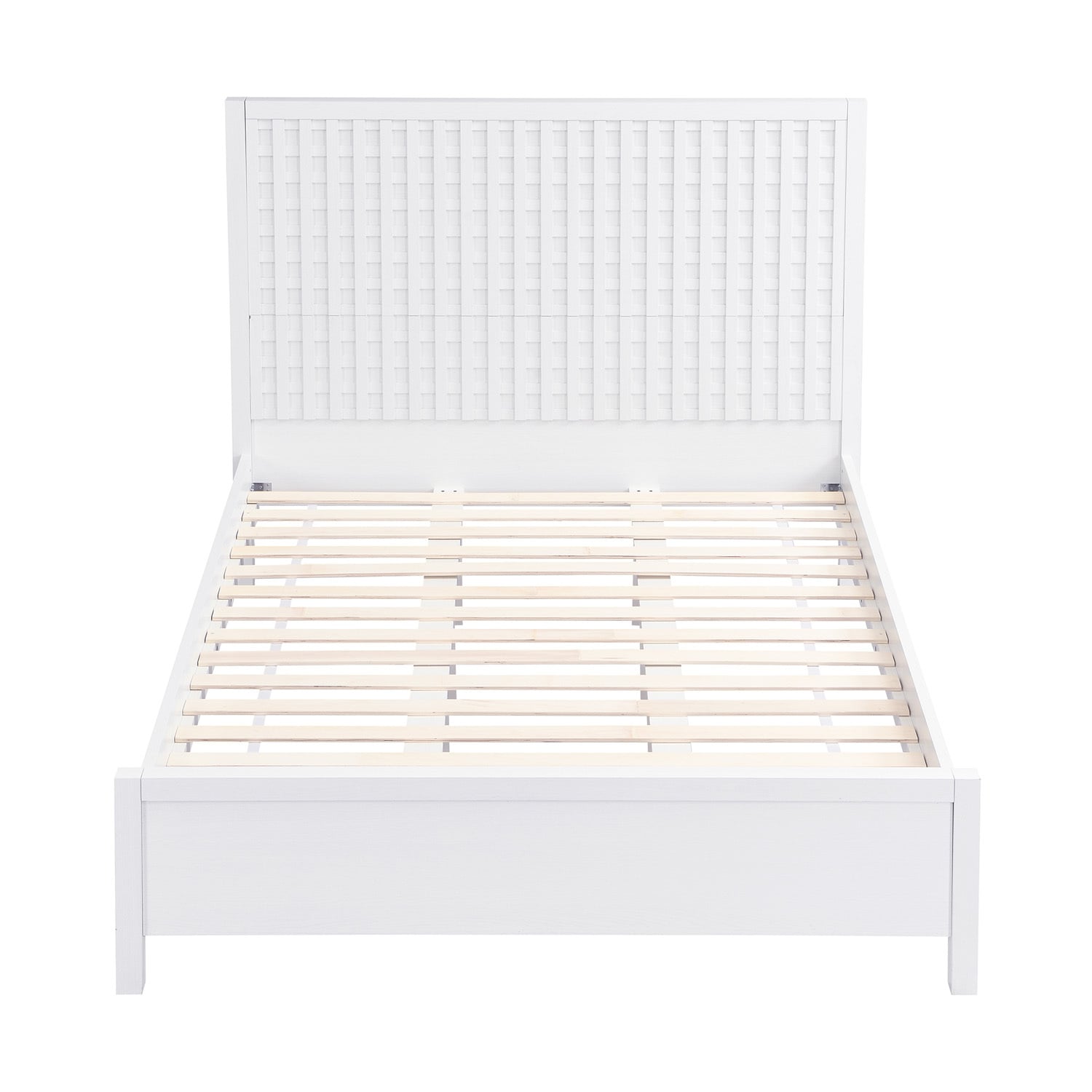 White Alyvia Queen Bed Frame